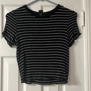 Black and white crop